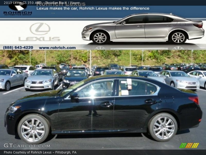 Obsidian Black / Flaxen 2013 Lexus GS 350 AWD