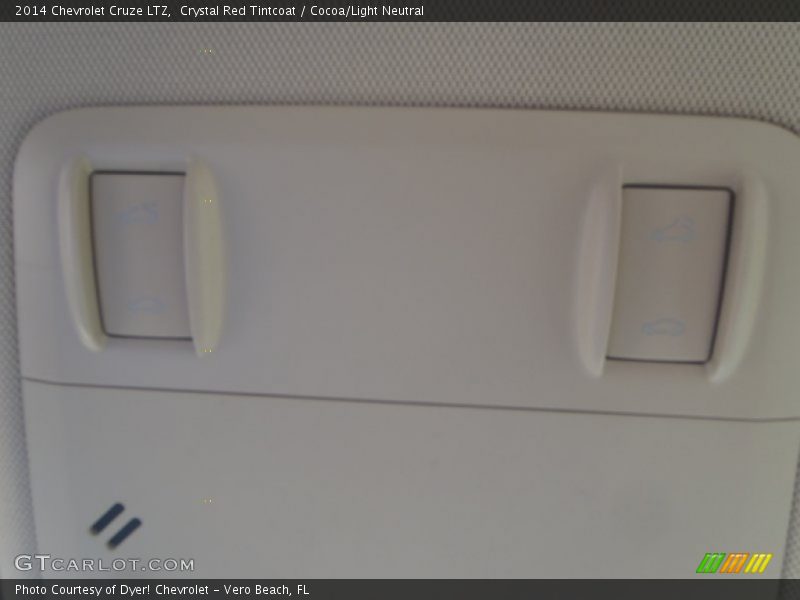 Crystal Red Tintcoat / Cocoa/Light Neutral 2014 Chevrolet Cruze LTZ