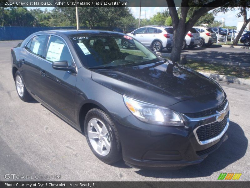 Ashen Gray Metallic / Jet Black/Titanium 2014 Chevrolet Malibu LS