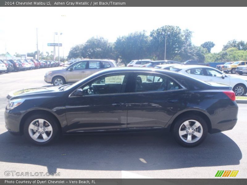 Ashen Gray Metallic / Jet Black/Titanium 2014 Chevrolet Malibu LS