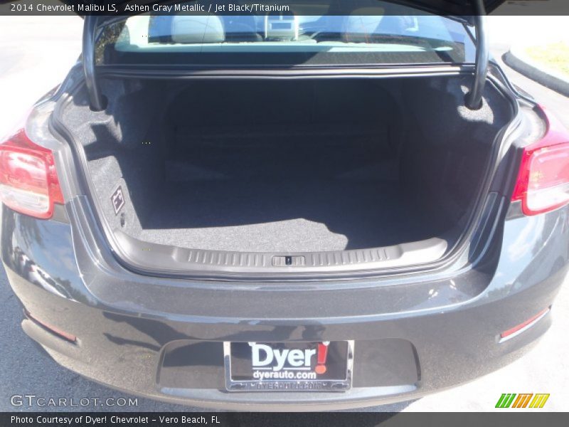 Ashen Gray Metallic / Jet Black/Titanium 2014 Chevrolet Malibu LS
