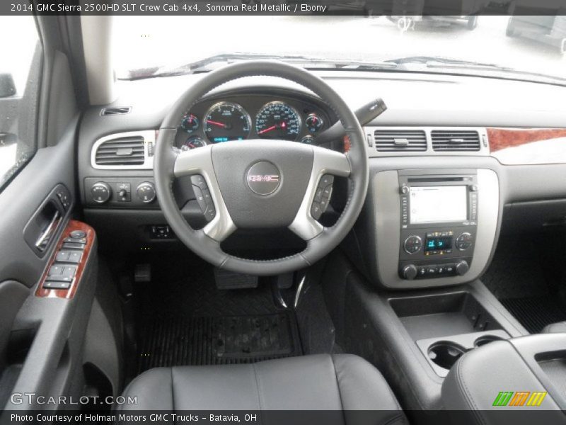 Sonoma Red Metallic / Ebony 2014 GMC Sierra 2500HD SLT Crew Cab 4x4