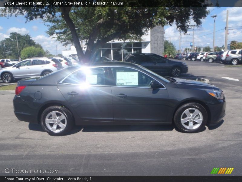 Ashen Gray Metallic / Jet Black/Titanium 2014 Chevrolet Malibu LS