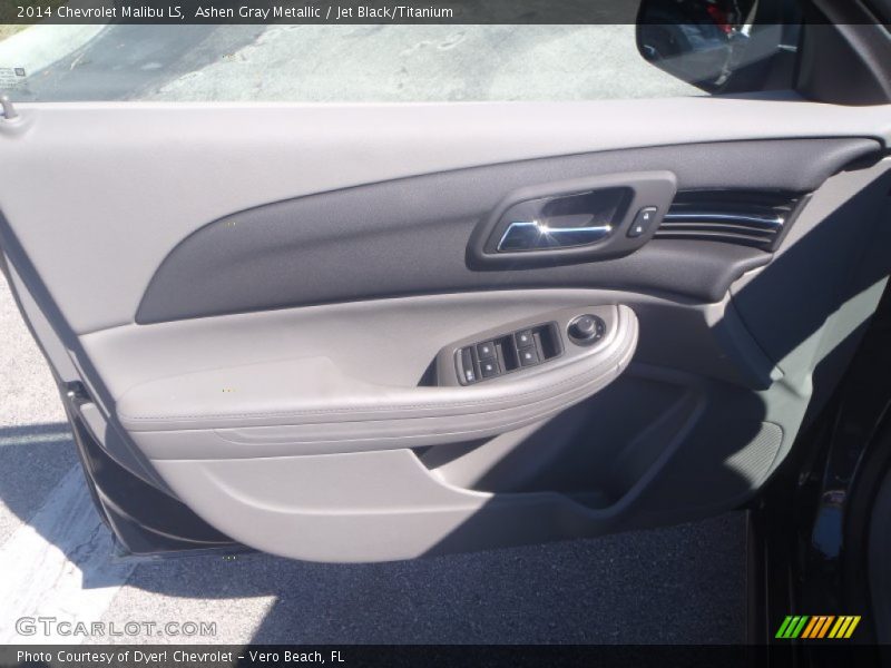Ashen Gray Metallic / Jet Black/Titanium 2014 Chevrolet Malibu LS