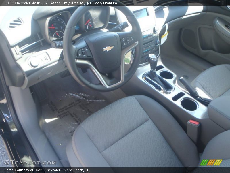 Ashen Gray Metallic / Jet Black/Titanium 2014 Chevrolet Malibu LS