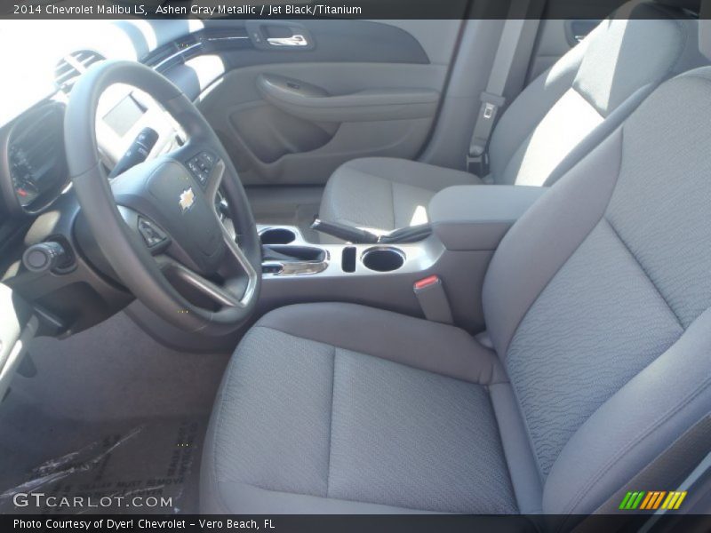 Ashen Gray Metallic / Jet Black/Titanium 2014 Chevrolet Malibu LS