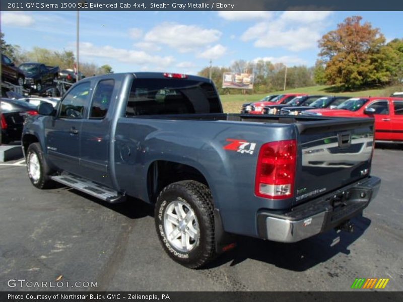 Stealth Gray Metallic / Ebony 2011 GMC Sierra 1500 SLE Extended Cab 4x4