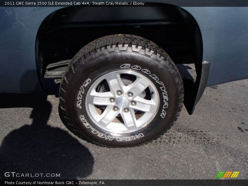 Stealth Gray Metallic / Ebony 2011 GMC Sierra 1500 SLE Extended Cab 4x4