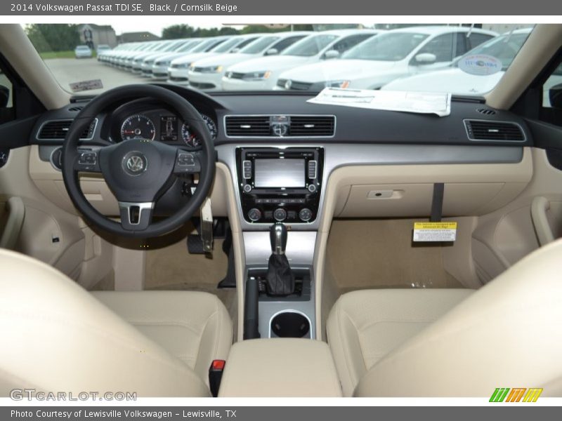 Black / Cornsilk Beige 2014 Volkswagen Passat TDI SE