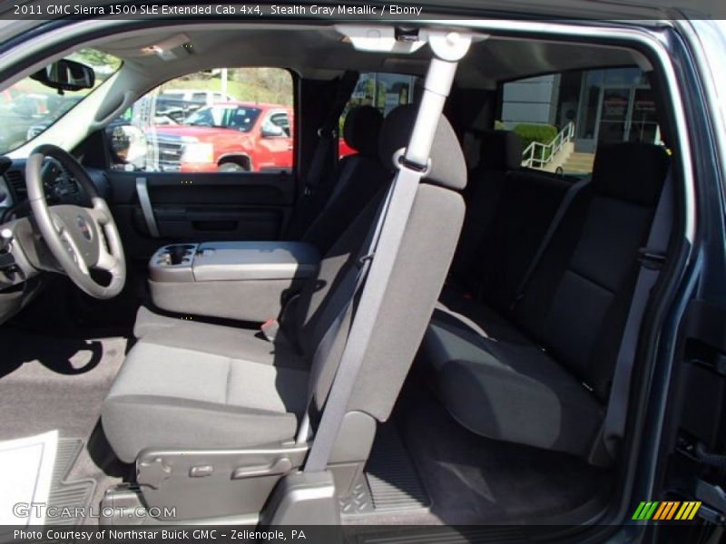 Stealth Gray Metallic / Ebony 2011 GMC Sierra 1500 SLE Extended Cab 4x4
