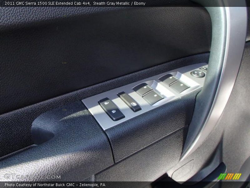 Stealth Gray Metallic / Ebony 2011 GMC Sierra 1500 SLE Extended Cab 4x4