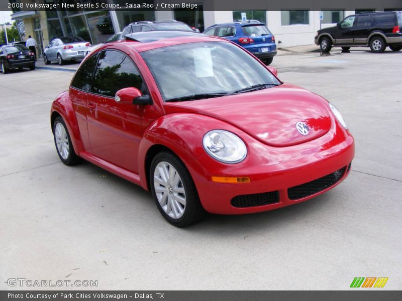 Salsa Red / Cream Beige 2008 Volkswagen New Beetle S Coupe
