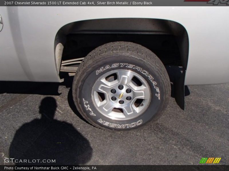 Silver Birch Metallic / Ebony Black 2007 Chevrolet Silverado 1500 LT Extended Cab 4x4