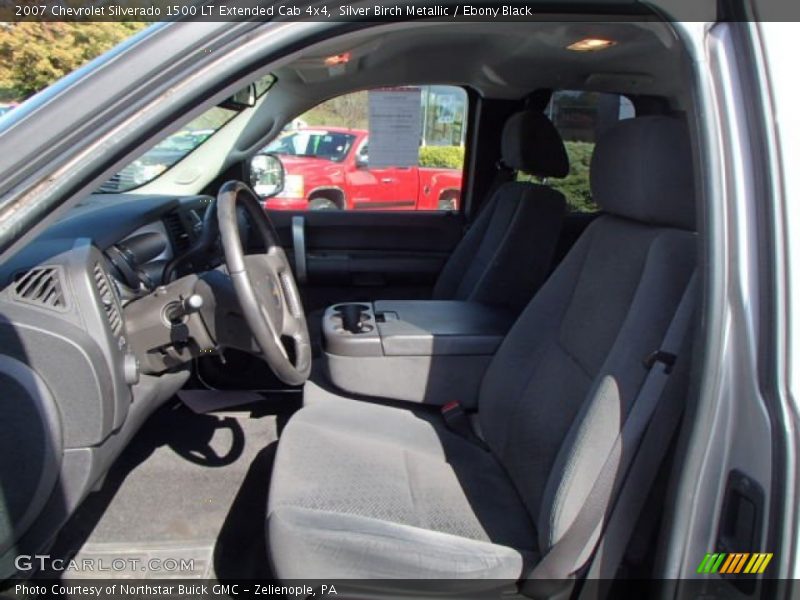 Silver Birch Metallic / Ebony Black 2007 Chevrolet Silverado 1500 LT Extended Cab 4x4