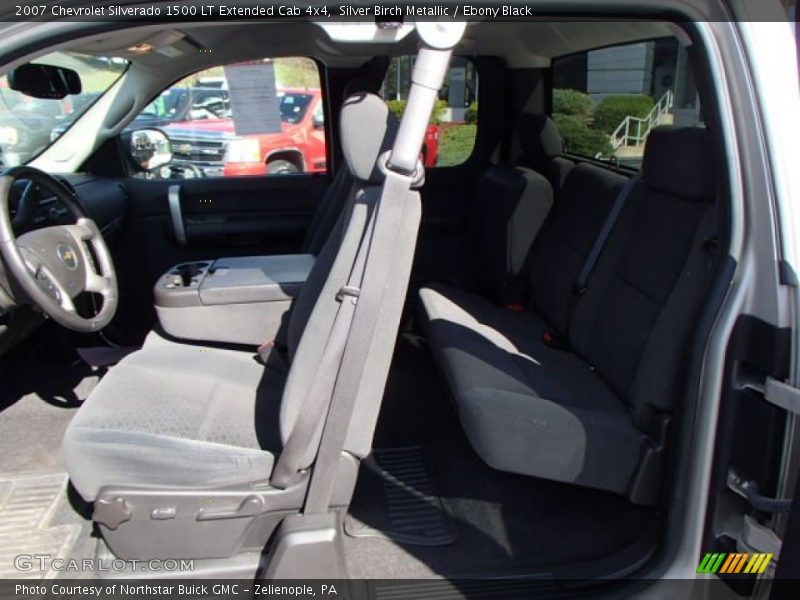 Silver Birch Metallic / Ebony Black 2007 Chevrolet Silverado 1500 LT Extended Cab 4x4