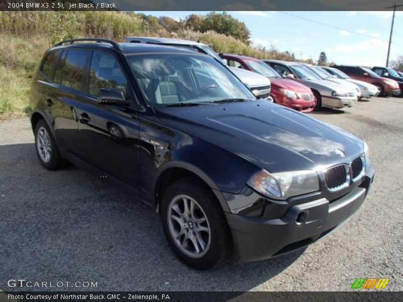 Jet Black / Black 2004 BMW X3 2.5i