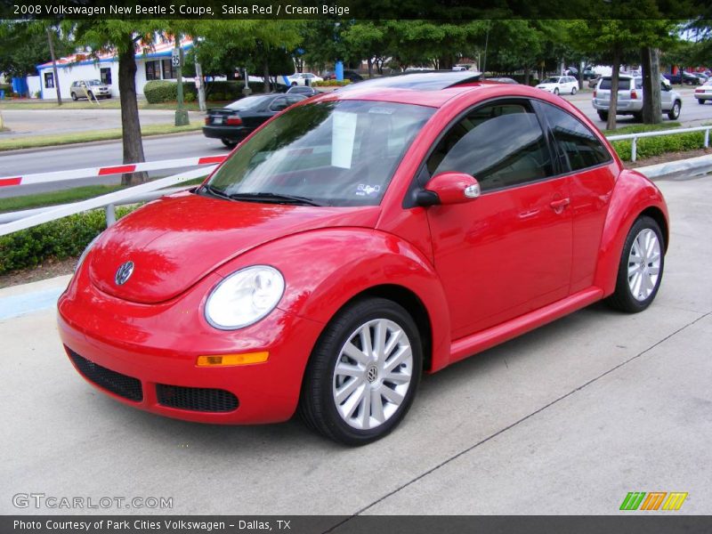 Salsa Red / Cream Beige 2008 Volkswagen New Beetle S Coupe