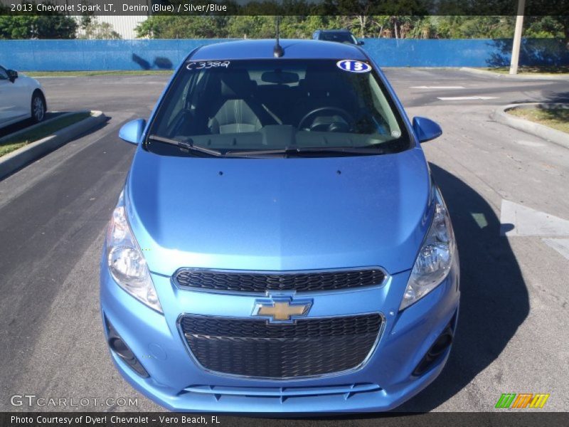 Denim (Blue) / Silver/Blue 2013 Chevrolet Spark LT