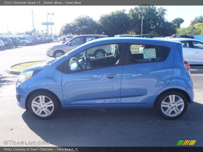 Denim (Blue) / Silver/Blue 2013 Chevrolet Spark LT