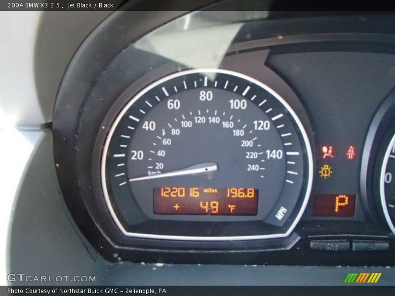 Jet Black / Black 2004 BMW X3 2.5i