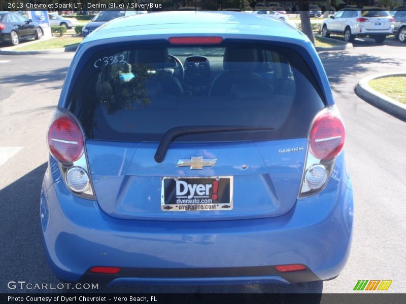 Denim (Blue) / Silver/Blue 2013 Chevrolet Spark LT