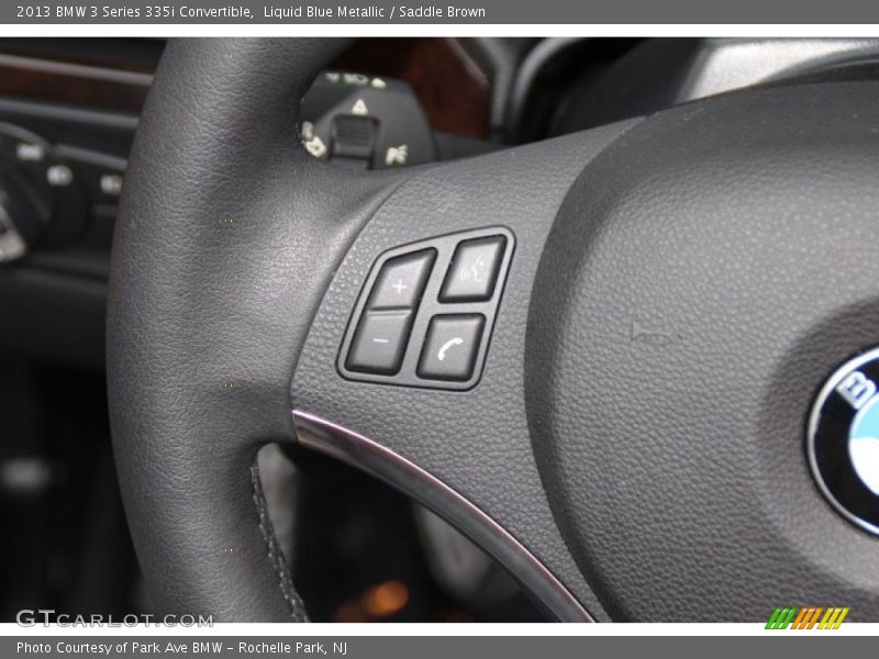 Liquid Blue Metallic / Saddle Brown 2013 BMW 3 Series 335i Convertible