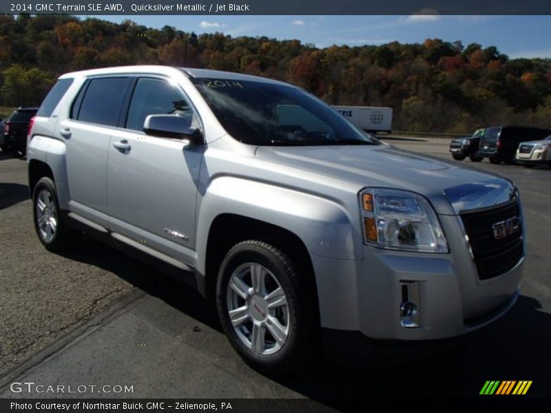 Quicksilver Metallic / Jet Black 2014 GMC Terrain SLE AWD