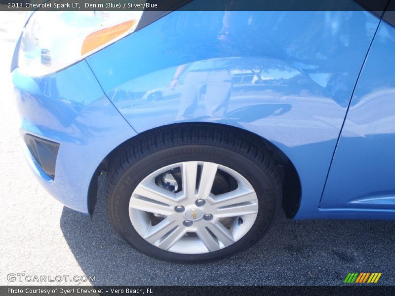 Denim (Blue) / Silver/Blue 2013 Chevrolet Spark LT