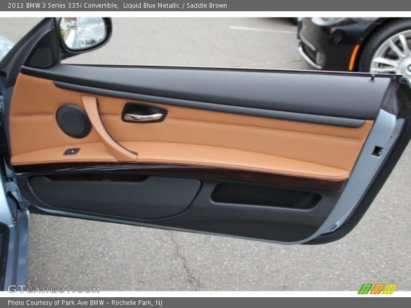 Liquid Blue Metallic / Saddle Brown 2013 BMW 3 Series 335i Convertible