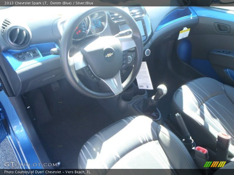 Denim (Blue) / Silver/Blue 2013 Chevrolet Spark LT