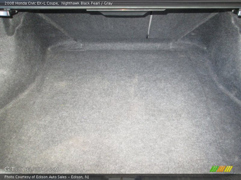 Nighthawk Black Pearl / Gray 2008 Honda Civic EX-L Coupe