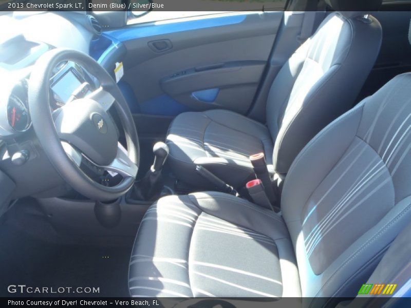Denim (Blue) / Silver/Blue 2013 Chevrolet Spark LT