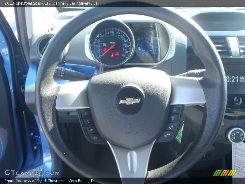 Denim (Blue) / Silver/Blue 2013 Chevrolet Spark LT