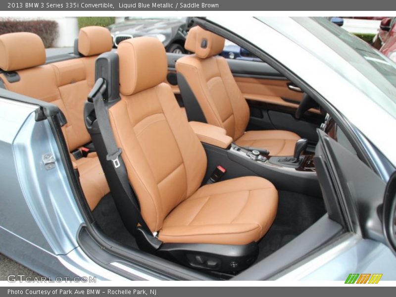 Liquid Blue Metallic / Saddle Brown 2013 BMW 3 Series 335i Convertible
