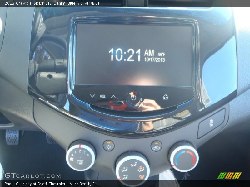 Denim (Blue) / Silver/Blue 2013 Chevrolet Spark LT