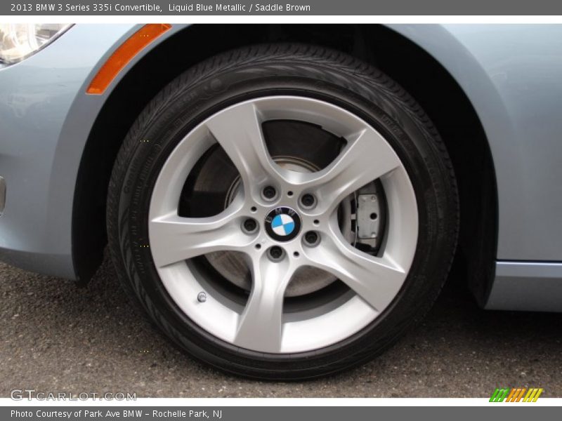 Liquid Blue Metallic / Saddle Brown 2013 BMW 3 Series 335i Convertible