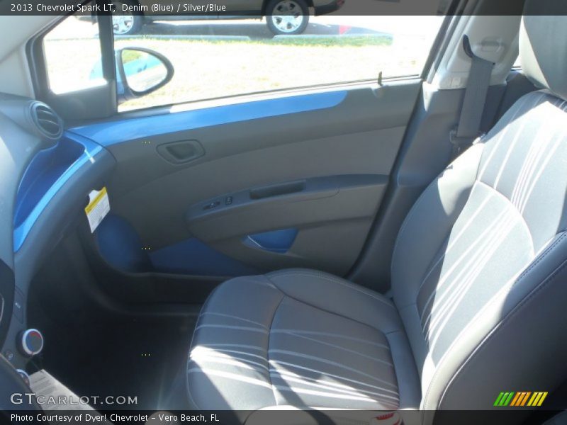 Denim (Blue) / Silver/Blue 2013 Chevrolet Spark LT