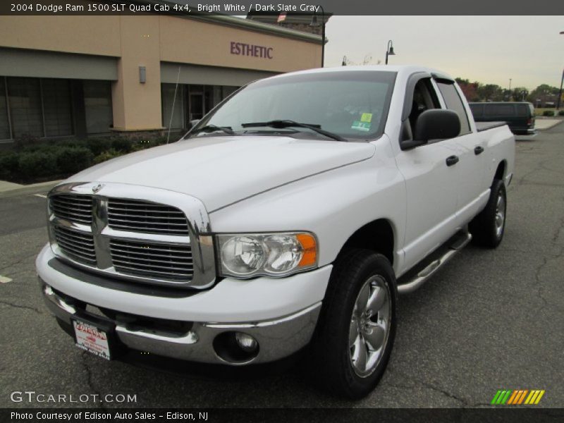 Bright White / Dark Slate Gray 2004 Dodge Ram 1500 SLT Quad Cab 4x4