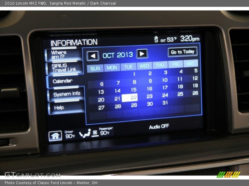 Sangria Red Metallic / Dark Charcoal 2010 Lincoln MKZ FWD
