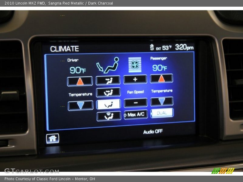 Sangria Red Metallic / Dark Charcoal 2010 Lincoln MKZ FWD