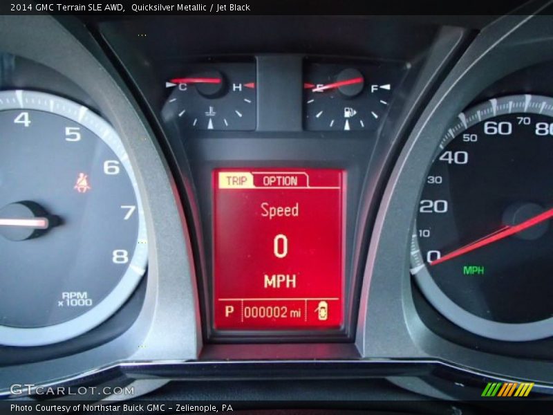 Quicksilver Metallic / Jet Black 2014 GMC Terrain SLE AWD