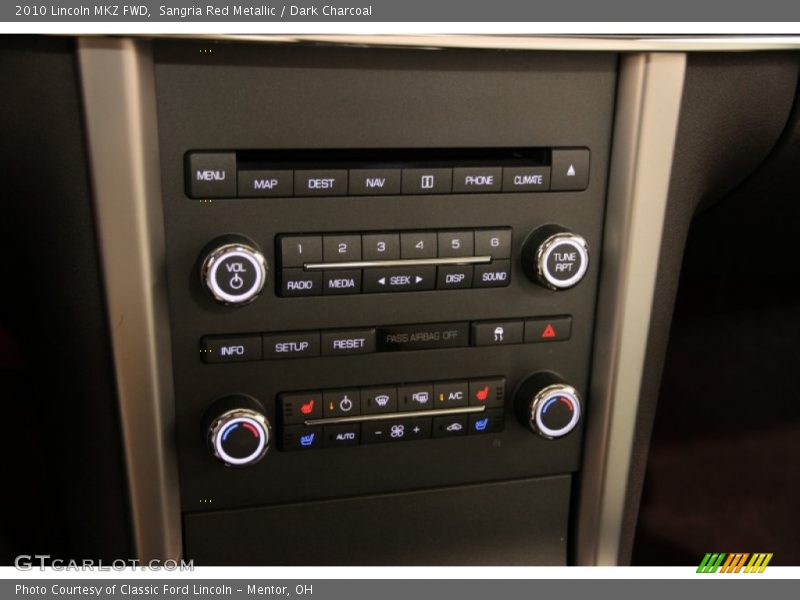 Sangria Red Metallic / Dark Charcoal 2010 Lincoln MKZ FWD
