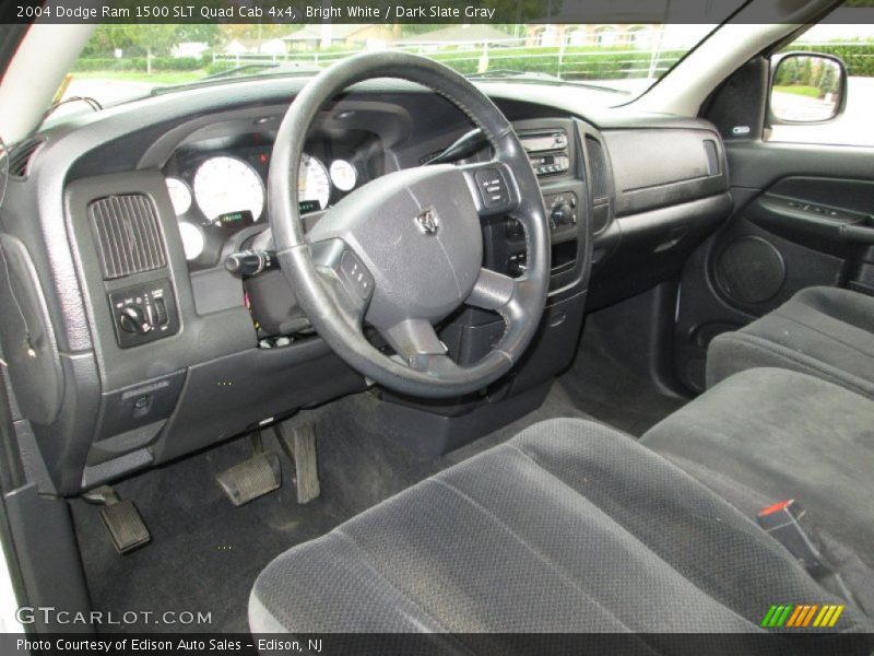 Bright White / Dark Slate Gray 2004 Dodge Ram 1500 SLT Quad Cab 4x4