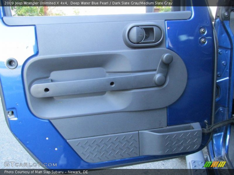 Deep Water Blue Pearl / Dark Slate Gray/Medium Slate Gray 2009 Jeep Wrangler Unlimited X 4x4