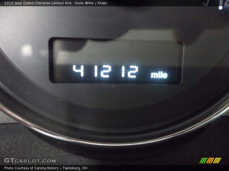 Stone White / Khaki 2010 Jeep Grand Cherokee Limited 4x4