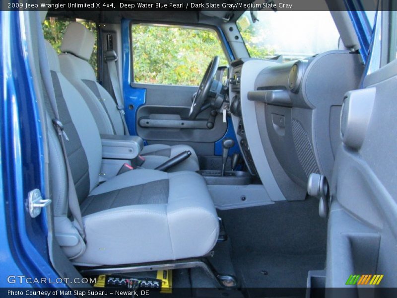 Deep Water Blue Pearl / Dark Slate Gray/Medium Slate Gray 2009 Jeep Wrangler Unlimited X 4x4
