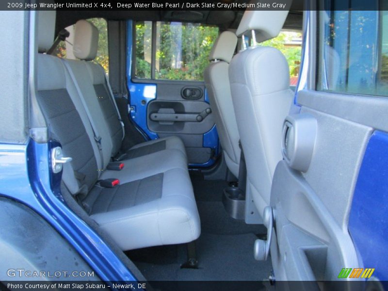 Deep Water Blue Pearl / Dark Slate Gray/Medium Slate Gray 2009 Jeep Wrangler Unlimited X 4x4