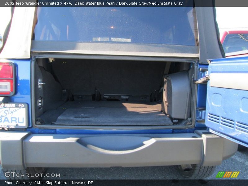 Deep Water Blue Pearl / Dark Slate Gray/Medium Slate Gray 2009 Jeep Wrangler Unlimited X 4x4