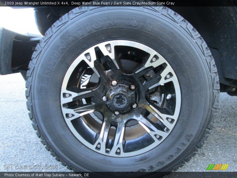 Deep Water Blue Pearl / Dark Slate Gray/Medium Slate Gray 2009 Jeep Wrangler Unlimited X 4x4
