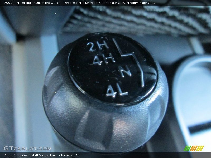Deep Water Blue Pearl / Dark Slate Gray/Medium Slate Gray 2009 Jeep Wrangler Unlimited X 4x4
